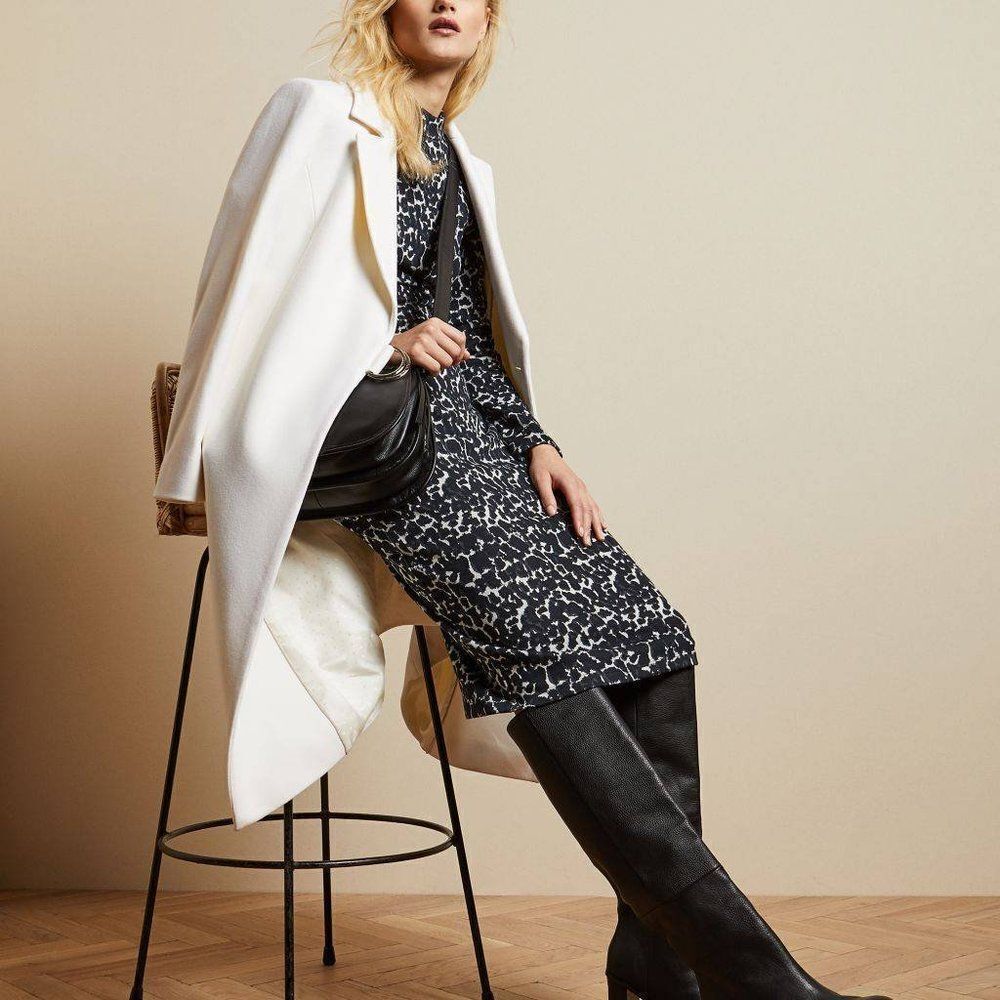 Ted baker Liniee Leopard Print Bodycon Dress M/2